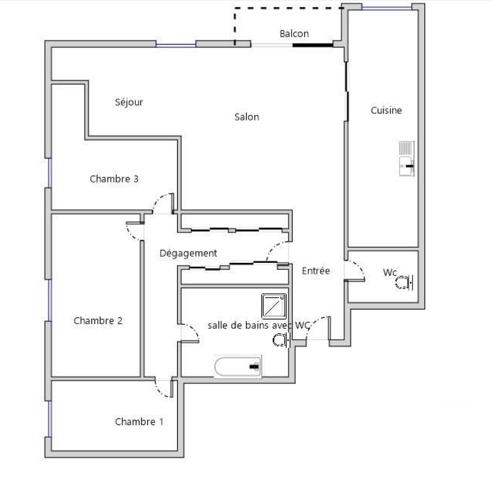 Appartement à vendre 5 pièces 93 m² Les Mureaux