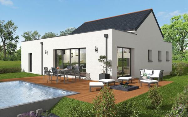 Terrain + Maison à vendre 4 pièces - 90 m²