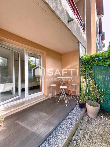 T1 bis 31m² avec jardin privatif, parking et piscine