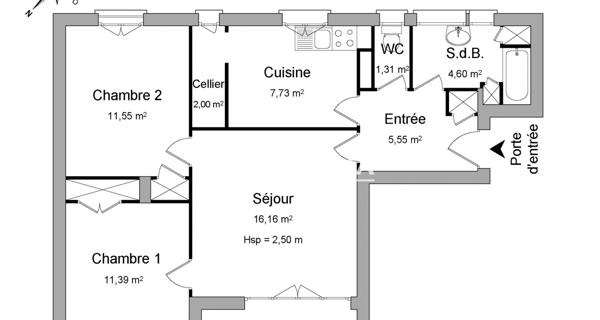 Location Appartement 3 pièces 60.29 m² - Villiers-sur-marne 94350