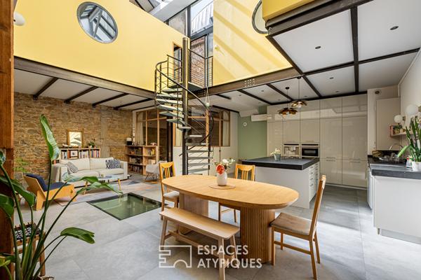 Loft avec patio en plein coeur du quartier Ainay