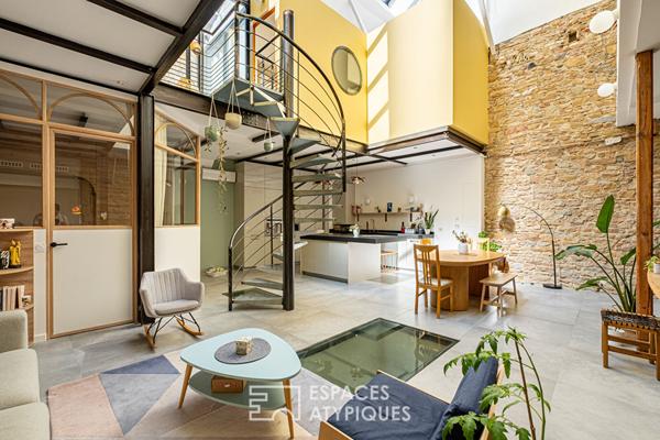 Loft avec patio en plein coeur du quartier Ainay