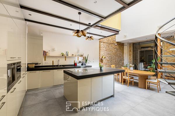 Loft avec patio en plein coeur du quartier Ainay