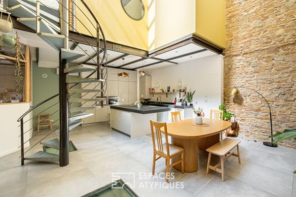 Loft avec patio en plein coeur du quartier Ainay