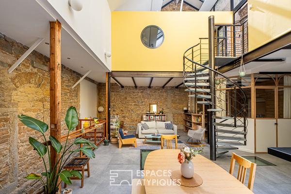 Loft avec patio en plein coeur du quartier Ainay