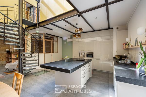 Loft avec patio en plein coeur du quartier Ainay