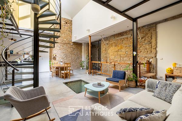 Loft avec patio en plein coeur du quartier Ainay