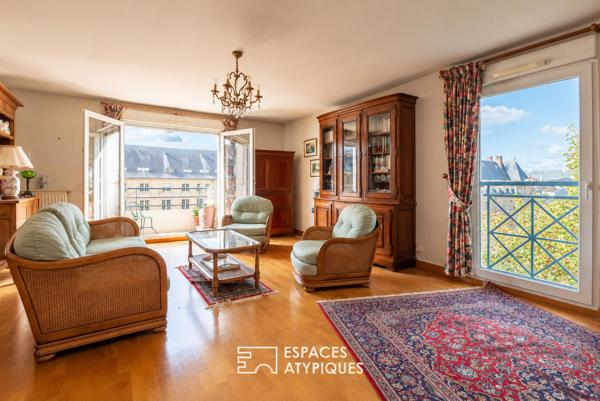 Appartement avec vue sur l’hôtel Dieu, terrasse et garage fermé