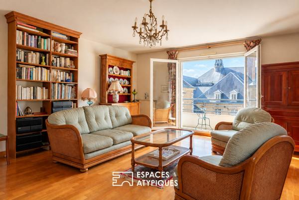 Appartement avec vue sur l’hôtel Dieu, terrasse et garage fermé