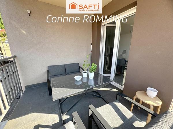 Bel appartement avec Balcon, cave et 2 parkings dont 1 intérieur