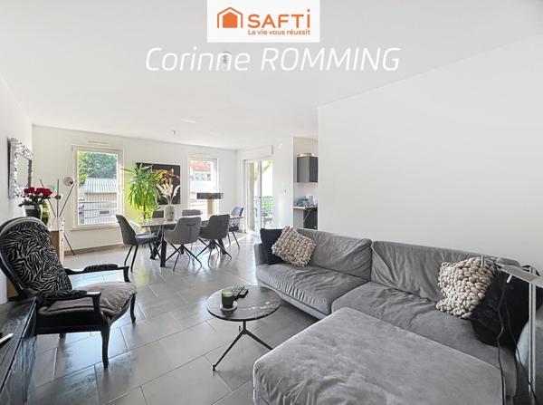 Bel appartement avec Balcon, cave et 2 parkings dont 1 intérieur