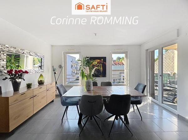 Bel appartement avec Balcon, cave et 2 parkings dont 1 intérieur