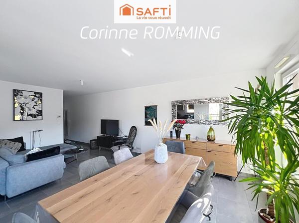 Bel appartement avec Balcon, cave et 2 parkings dont 1 intérieur