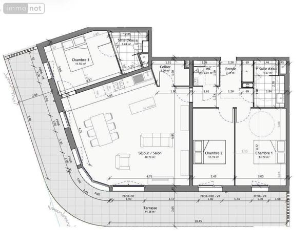 Appartement neuf à vendre à Gravelines dans le Nord (59820), ref : R1554
