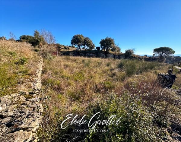 Terrain constructible à viabiliser Moussoulens 1240m²