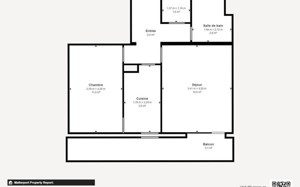 Appartement à louer    2 pièces • 43,53 m2 Belfort