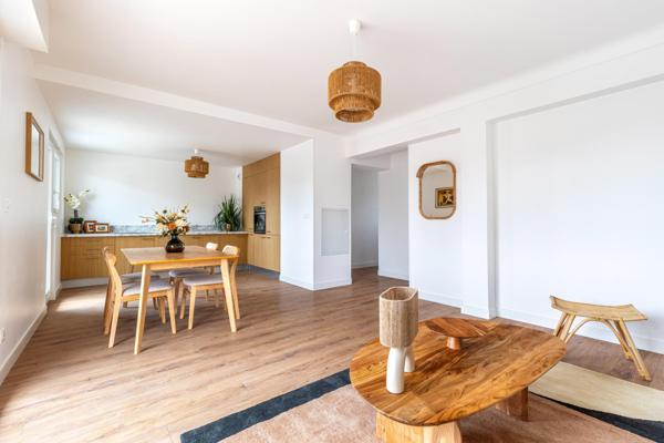 BORDEAUX coeur de SAINT-AUGUSTIN :  Appt T4, 3 chs, grand balcon au calme, rénové, garage possible