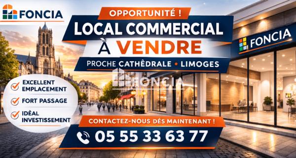 À vendre Local commercial 313 m² - Limoges 87000