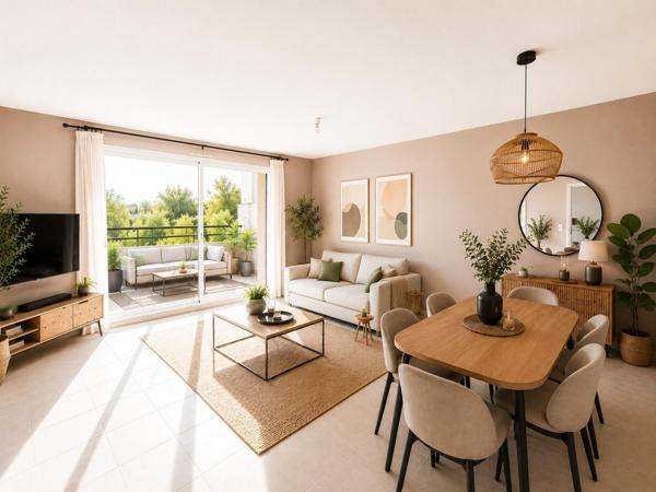 Appartement T3 – 72 m² – Terrasse avec vue dégagée