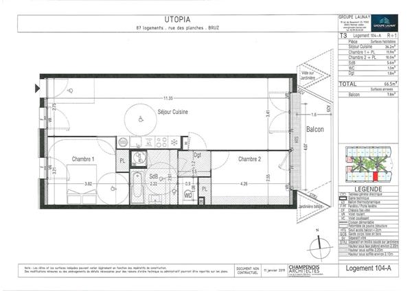 Location appartement Bruz : 756 € - AJP Immobilier Pacé