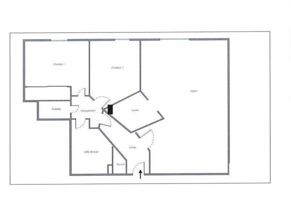 Appartement 3 pièces                                        - 44000 Nantes Réf : 12609