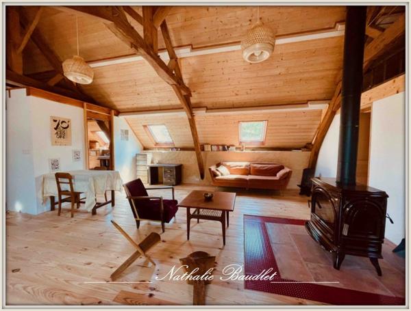 Chevillé (72350) CHEVILLE Longère de 9 pièces (5 chambres), dépendances, plan d'eau, terrain 3932 m²