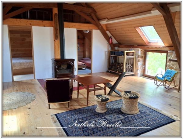 Chevillé (72350) CHEVILLE Longère de 9 pièces (5 chambres), dépendances, plan d'eau, terrain 3932 m²