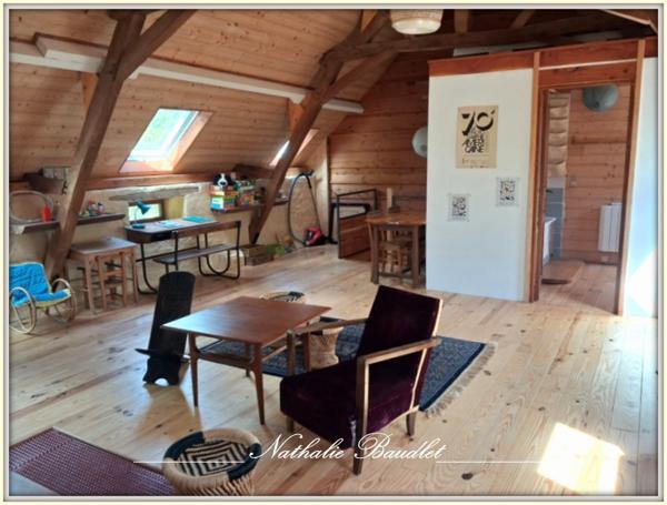 Chevillé (72350) CHEVILLE Longère de 9 pièces (5 chambres), dépendances, plan d'eau, terrain 3932 m²