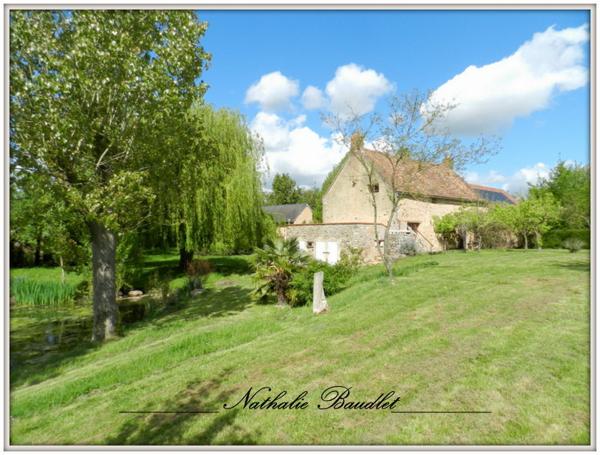 Chevillé (72350) CHEVILLE Longère de 9 pièces (5 chambres), dépendances, plan d'eau, terrain 3932 m²