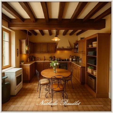 Chevillé (72350) CHEVILLE Longère de 9 pièces (5 chambres), dépendances, plan d'eau, terrain 3932 m²