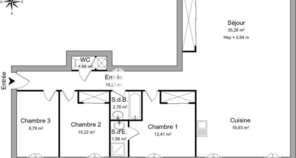 Location Appartement 4 pièces 103.05 m² - Montboucher-sur-jabron 26740