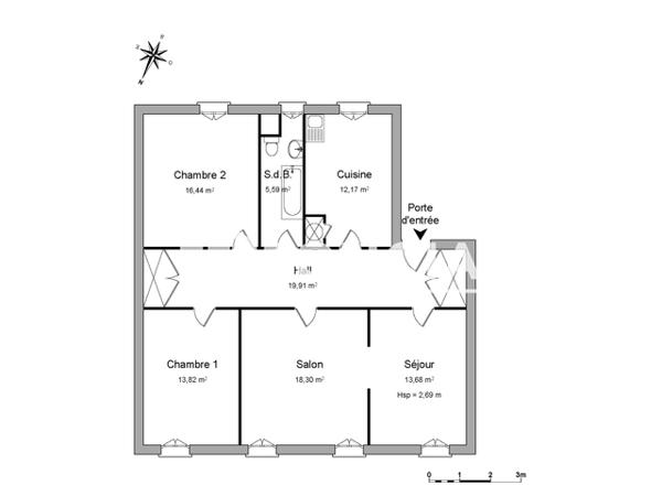 Location Appartement 4 pièces 99.91 m² - 20 RUE HERDER Strasbourg 67000