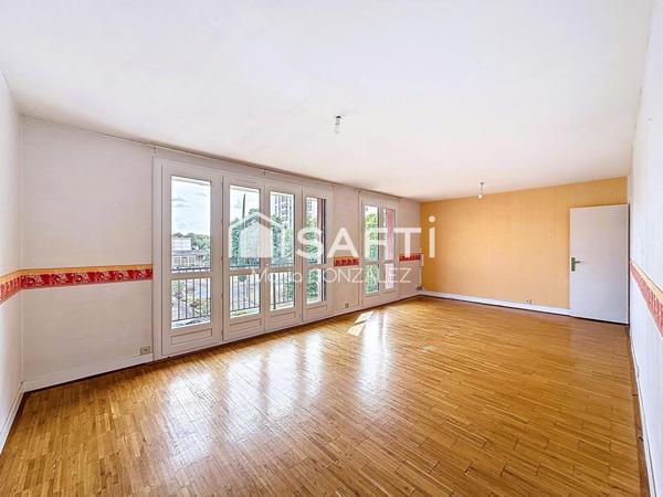 Grand T4 lumineux - 3 chambres