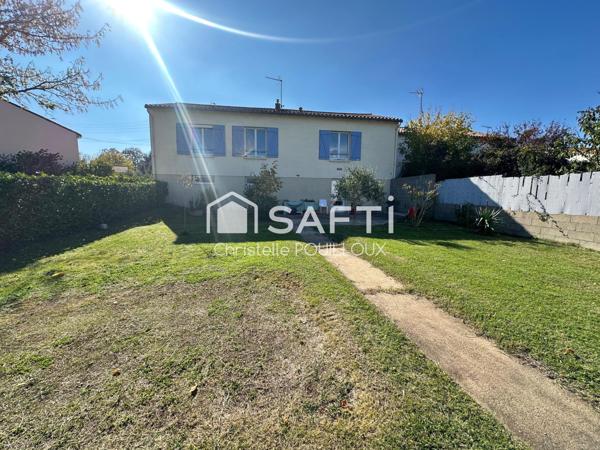 Maison 3 chambres, 2 SDB, sous-sol aménagé et jardin clos