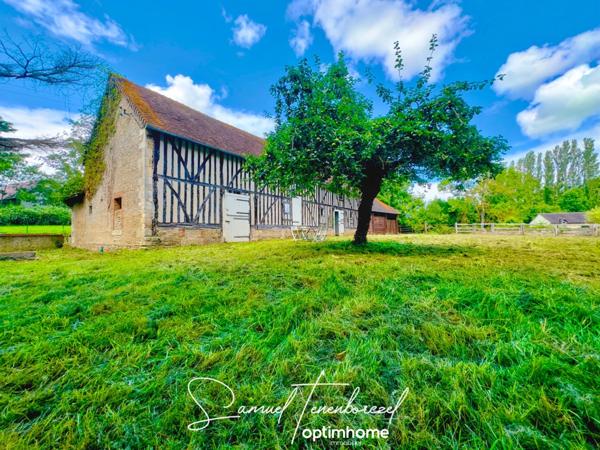 Ancienne écurie à rénover sur 1,5 ha avec maison annexe et potentiel d'agrandissement – Croissanville (14370)