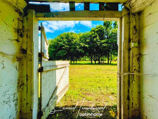 Ancienne écurie à rénover sur 1,5 ha avec maison annexe et potentiel d'agrandissement – Croissanville (14370)