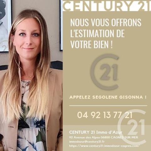 Appartement F3 à vendre  3 pièces - 67 m2 CAGNES SUR MER - 06