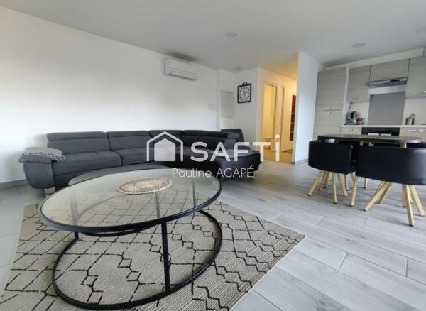 APPARTEMENT T2 CLIMATISÉ AVEC STATIONNEMENT DANS RÉSIDENCE SÉCURISÉE