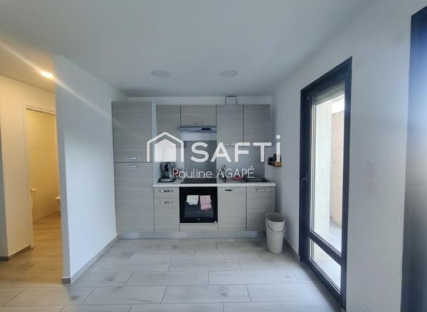 APPARTEMENT T2 CLIMATISÉ AVEC STATIONNEMENT DANS RÉSIDENCE SÉCURISÉE