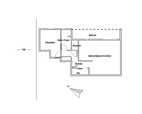 APPARTEMENT T2 CLIMATISÉ AVEC STATIONNEMENT DANS RÉSIDENCE SÉCURISÉE