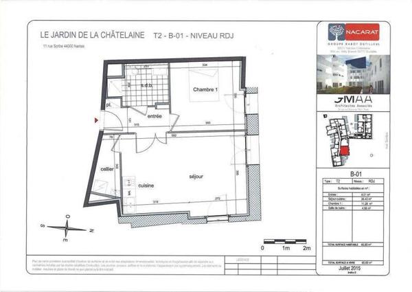 Appartement 2 pièces                                        - 44000 Nantes - Graslin-Commerce Réf : 11821