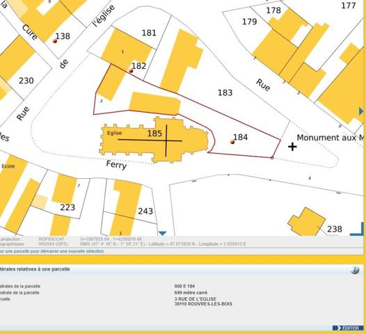 Maison Rouvres Les Bois 3 pièce(s) 60 m2