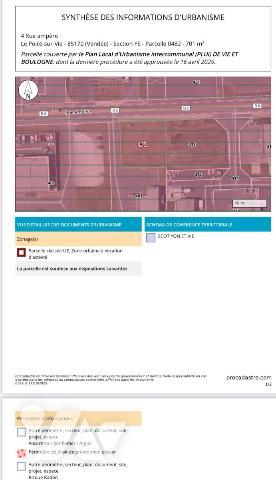 LE POIRE SUR VIE Terrain en zone artisanale