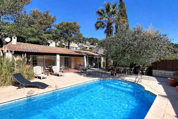 Maison plain-pied 120m2, exposition plein sud, impasse au calme , proche centre ville, piscine