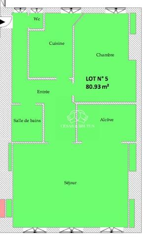 Lyon 6 Appartement T2 bis 81 m²