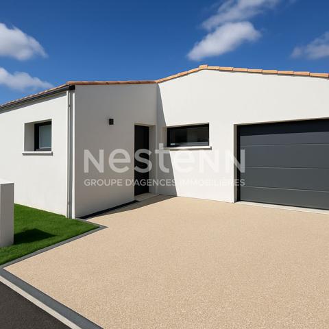 2 min Rochefort : Échillais Plain Pied Neuf 127 m² 4 chambres-Jardin-Garage