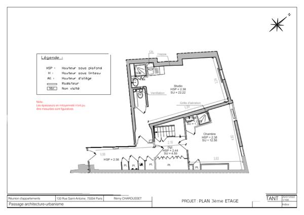 Paris (75004) Rare au cœur du Marais historique - duplex - au pied du métro Saint-Paul - dans l'ancien hôtel Séguier