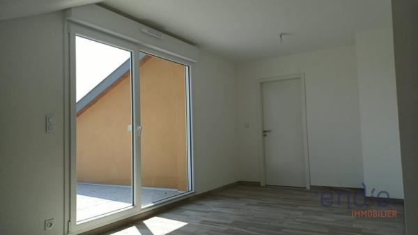 ROSENAU – Magnifique F2 de standing au dernier étage avec terrasse de 18,86 m²