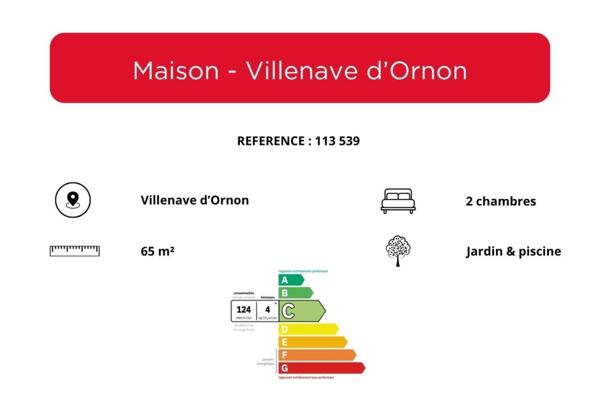 Maison à vendre 4 pièces de 65 m²