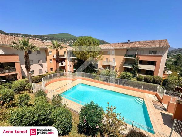 GRASSE - Appartement 3 pièces, 2 parkings, piscine